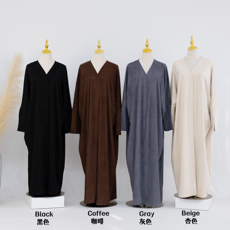 Wholesale Thick Velvet Winter Abaya