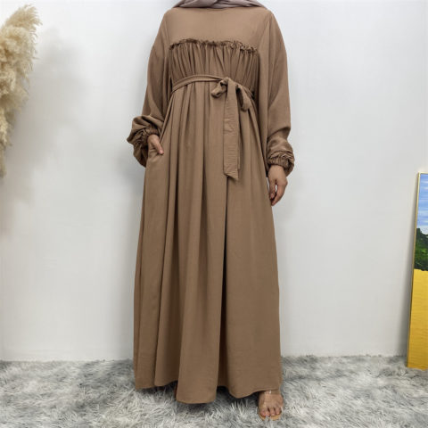 Wholesale Jazz Crepe Casual Abaya