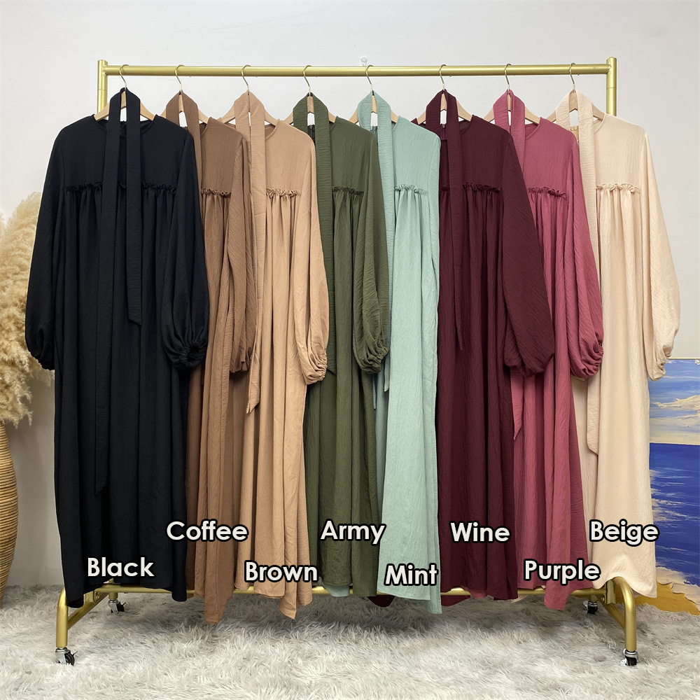 Wholesale Jazz Crepe Casual Abaya