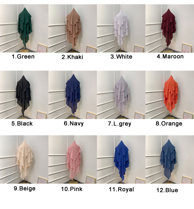 Wholesale Three Layers Khimar